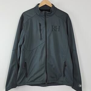 Ogio x RH Restoration Hardware Gray Softshell Zip-up Employee Jacket XL FLAWS